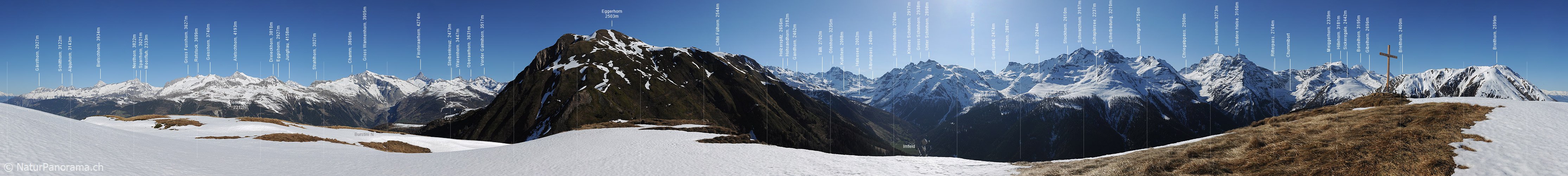 P007341: Gipfelpanorama Burstini (Binntal)