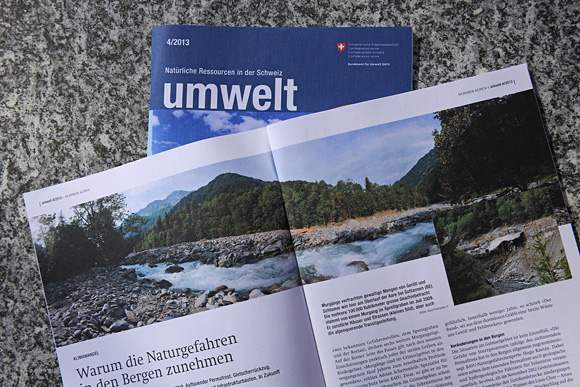 Panoramafoto in Zeitschrift Umwelt