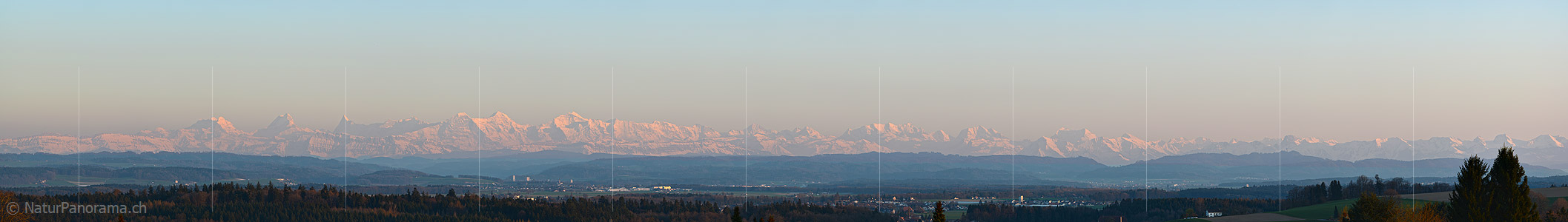 P015868a: Alpenpanorama vom Mittelland