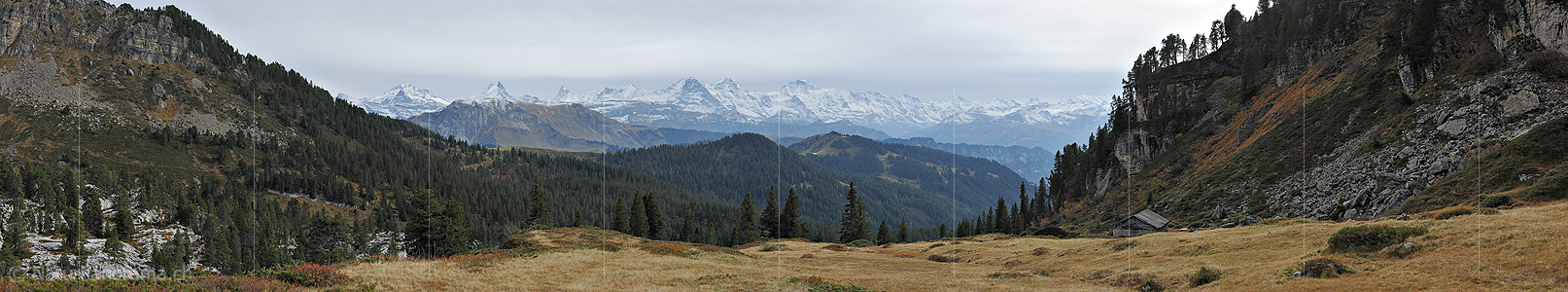 P013903: Gigapixel Panoramafoto Berner Alpen von der Hohgantregion