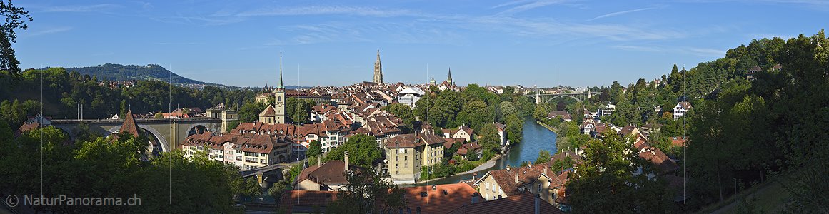 P021839b: Grosses Panoramafoto der Berner Altstadt von Osten