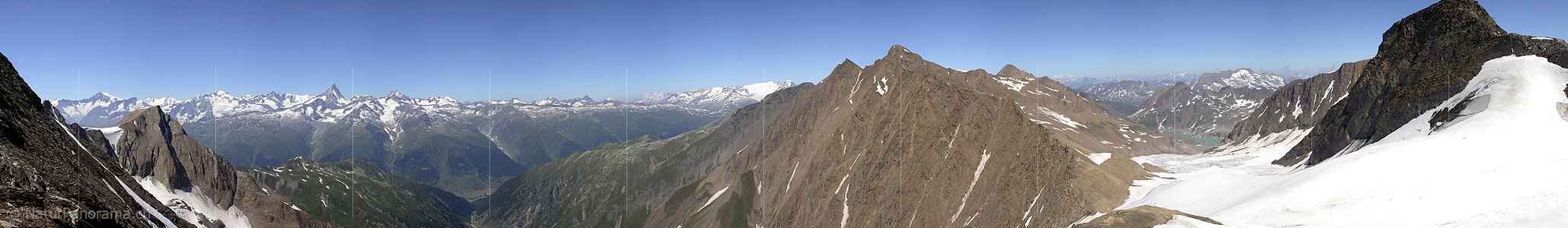 P000018: Panoramabild Blinnenhorn vom Strahlgrätpass, Binntal