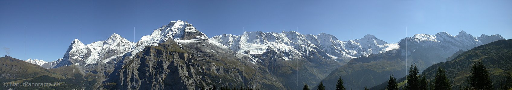 P000034: Panorama Eiger, Mönch und Jungfrau von Mürren
