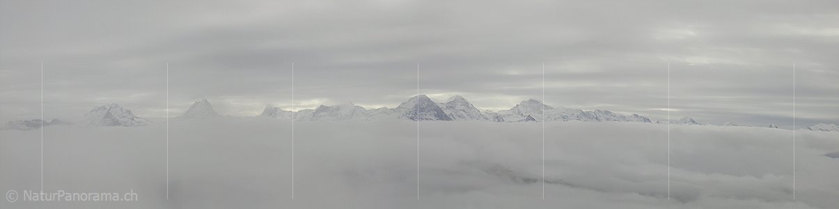P000042: Panorama Berner Alpen mit Nebelmeer vom Hohgant