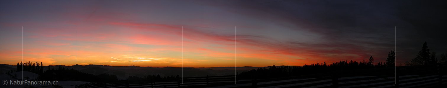 P000052: Panorama Abendstimmung über dem Emmental