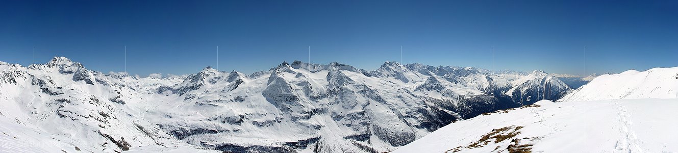 P000120: Gipfelpanorama Holzerspitz (Binntal) im Winter