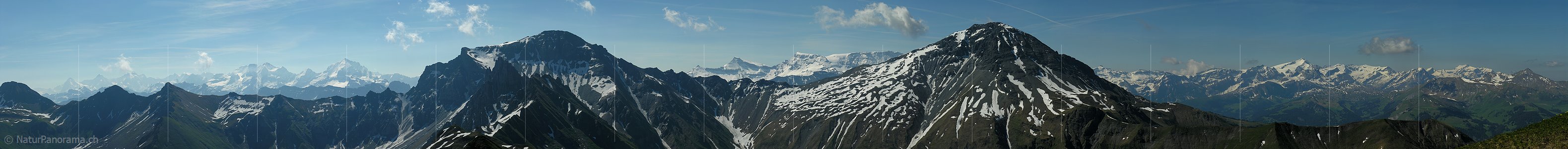 P000201: Panoramabild Gsür und Albristhorn vom Rauflihorn