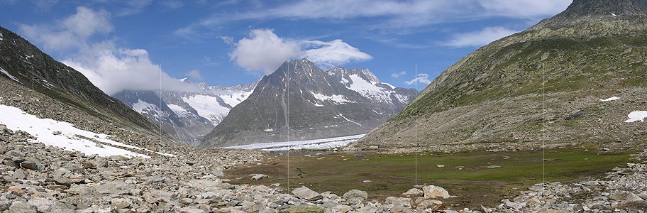 P000209: Panoramabild Märjala und Aletschgletscher, Goms