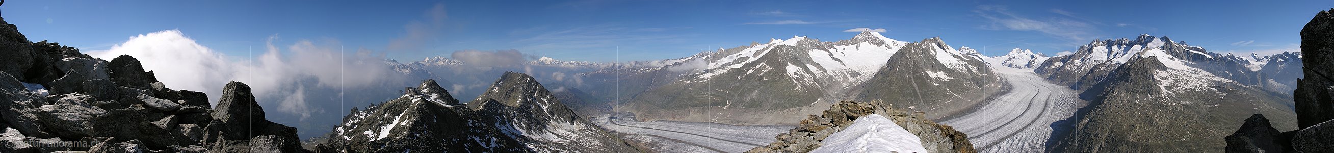 P000219: Panoramafoto Eggishorn, Aletsch III