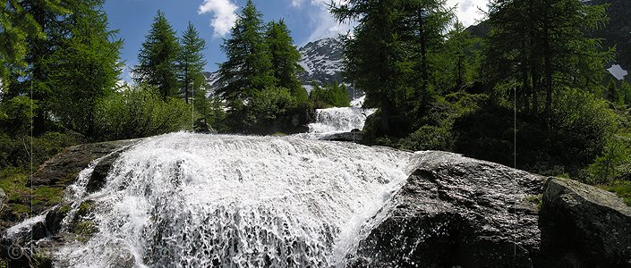 P000250: Panoramafoto Wasserfall im Binntal
