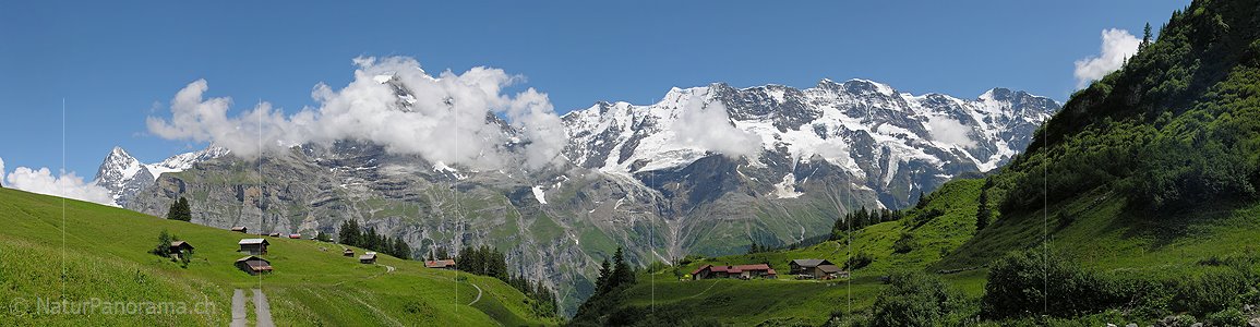 P000293: Panoramabild Berner Oberland bei Gimmela/Mürren