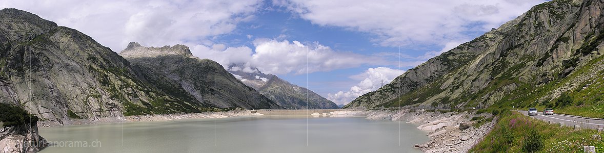 P000391: Panorama Räterichsbodensee (Stausee), Grimsel