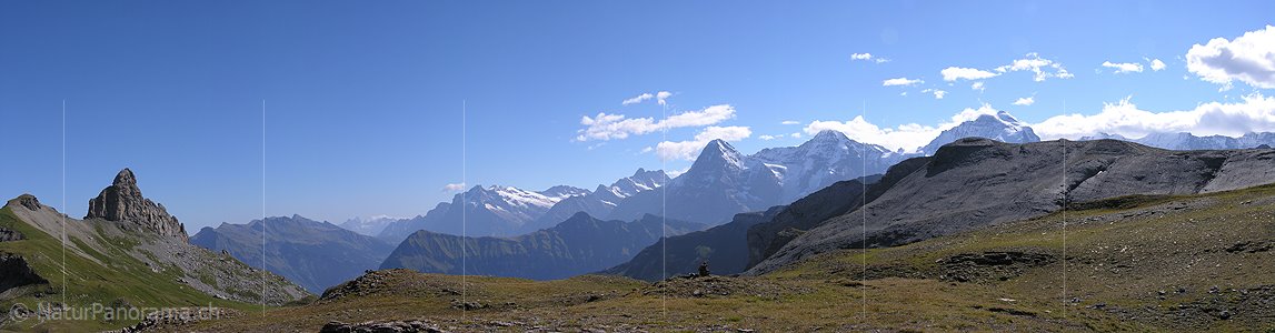 P000430: Panorama Hochebene Hogant unterhalb Schwalmere, Berner Oberland