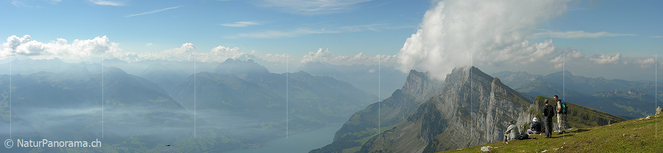 P000463: Panoramafoto Churfirsten und Walensee