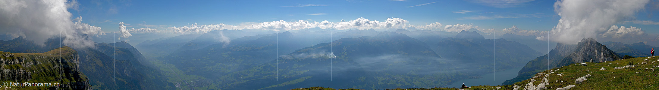P000464: Panoramabild Churfirsten und Walensee
