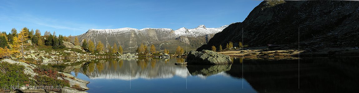 P000494: Panorama Morgenstimmung am Mässersee, Binntal