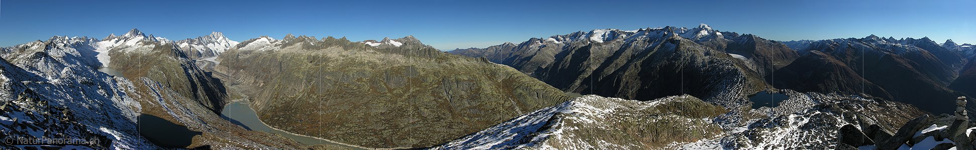 P000505: Panoramaaufnahme Grimselgebiet vom Sidelhorn