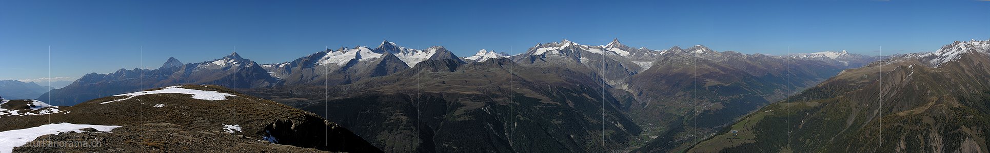 P000529: Panoramafoto Breithorn, Binntal IV