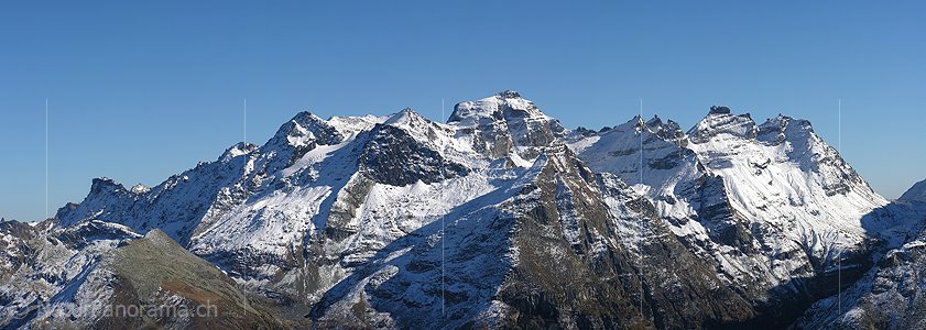 P000530: Panoramabild Scherbadung vom Breithorn, Binntal
