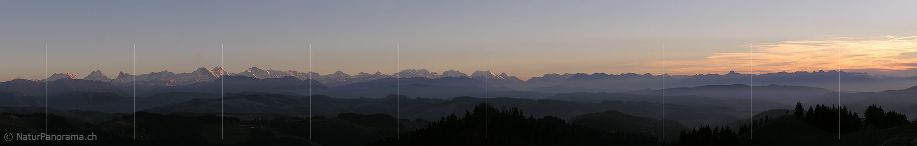 P000594: Panoramafoto Berner Alpen