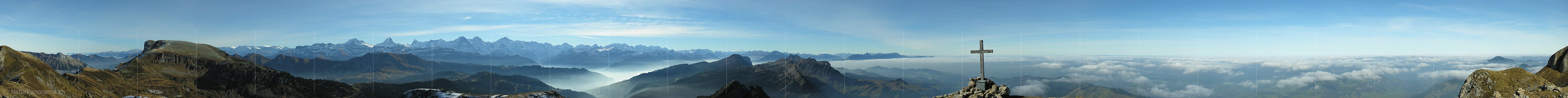 P000623a: Gipfelpanoramafoto Hohgant West