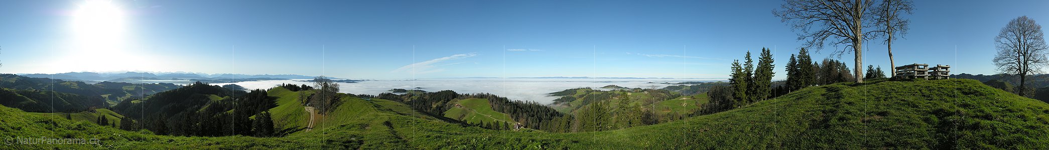P000650: Panoramafoto Nebelmeer, Emmental
