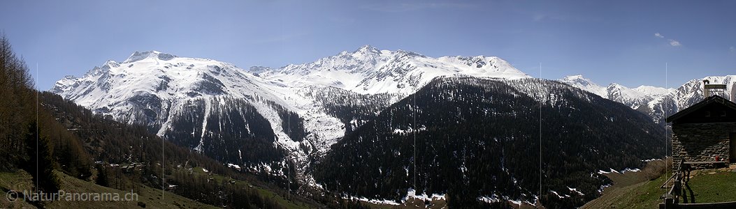 P000770: Panoramafoto Chälmatta, Binntal, Wallis