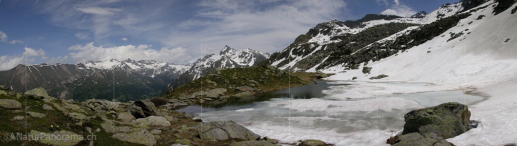 P000783: Panoramafoto Schaplersee, Binntal, Wallis