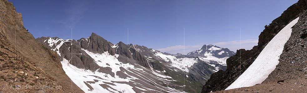 P000784: Panoramafoto Turbechepf, Binntal, Wallis