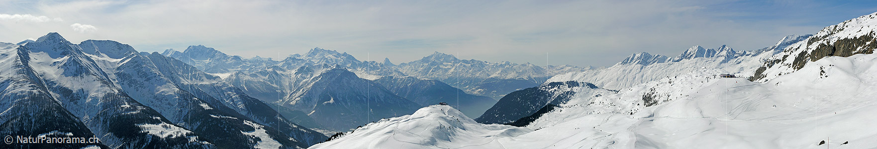P000801: Panoramafoto Walliser Alpen