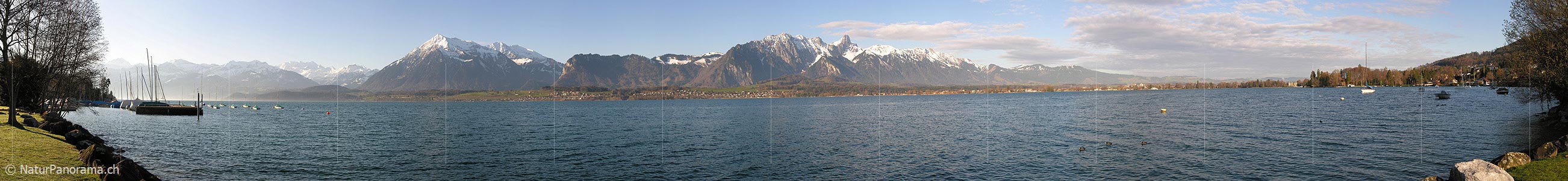 P000830: Panoramabild Thunersee, Berner Oberland