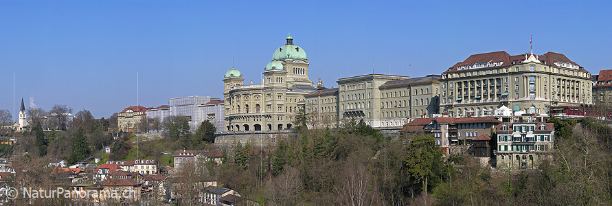 P000865: Panoramafoto Bundeshaus in Bern