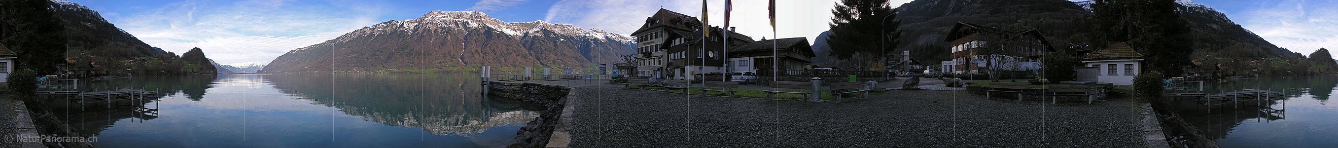 P000907: Panoramafoto Iseltwald, Brienzersee