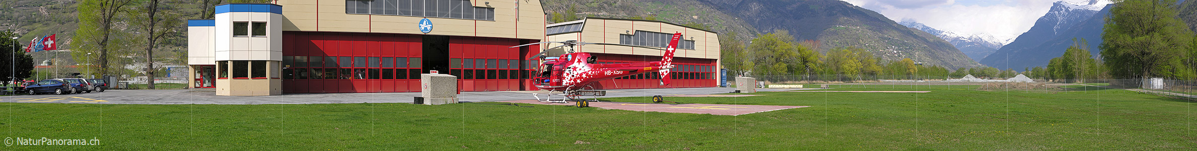 P000968: Panoramafoto Helibasis Air Zermatt, Raron