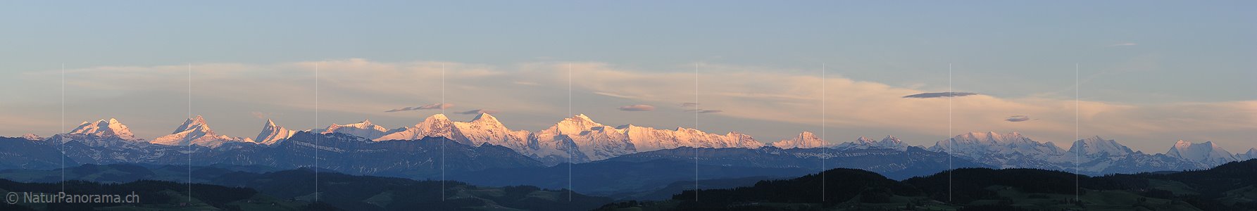 P001154: Panoramabild Emmental und Berner Alpen