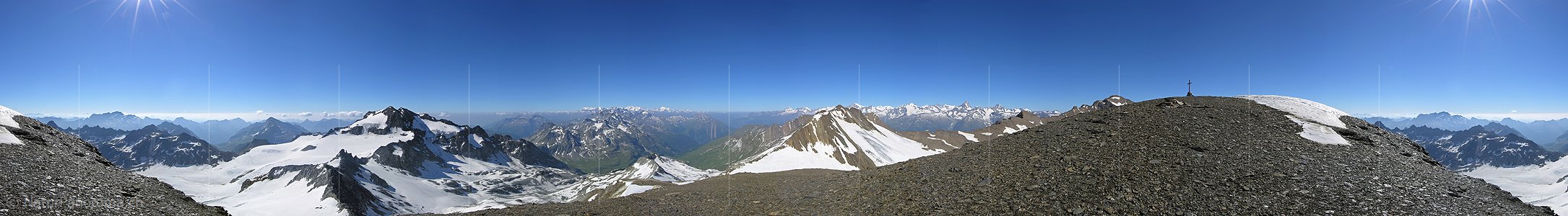 P001179: Panoramabild Hohsandhorn, Binntal