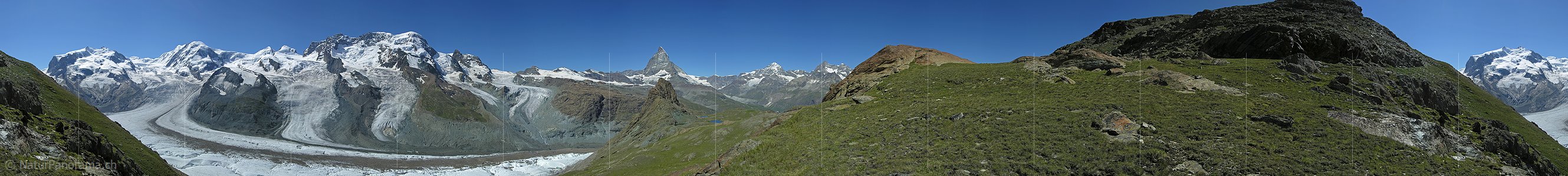 P001215: Panoramabild Gornergrat mit Matterhorn, Zermatt