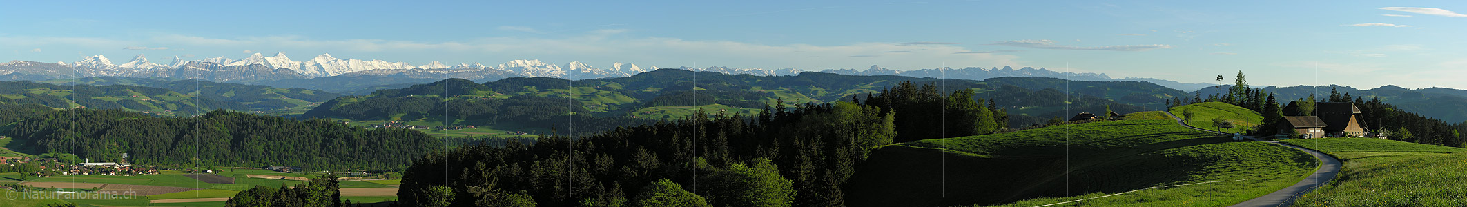 P001226: Panoramabild Emmental mit Alpenpanorama