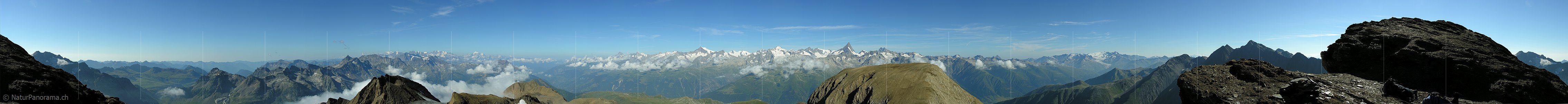 P001273: Panoramabild Ober Rappehorn, Binntal