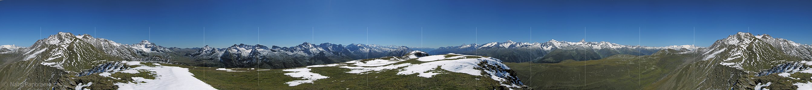 P001363: Gipfelpanorama Grosses Fülhorn, Binntal