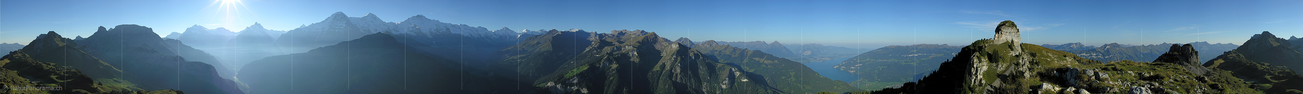 P001404a: Panoramafoto Schynige Platte, Jungfrauregion