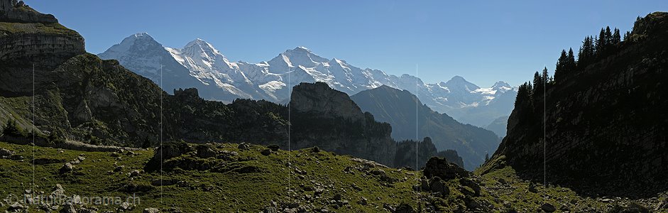 P001427: Panoramafoto Eiger, Mönch und Jungfrau