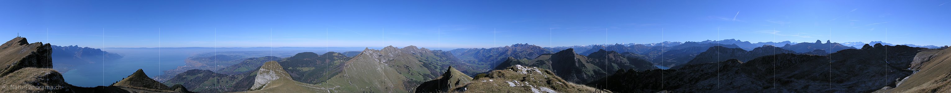 P001540: 360° Gipfelpanorama Rochers de Naye