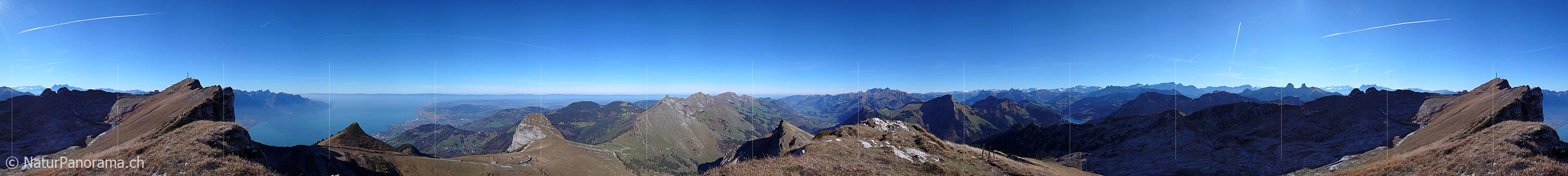 P001549: Panorama Rochers de Naye oberhalb Montreux mit Genfersee