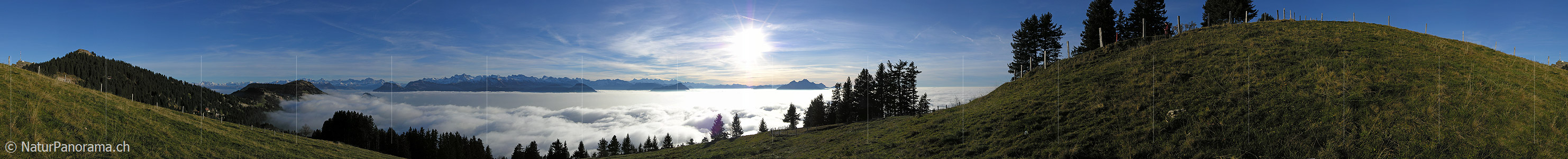 P001556: Panorama Nebelmeer von Rigi Staffelhöhe