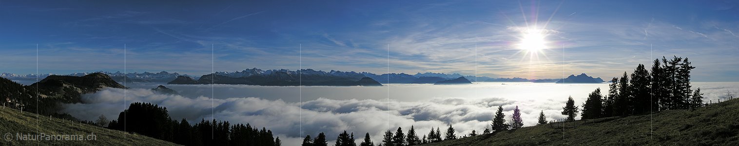 P001557: Panoramabild Nebelmeer von Rigi Staffelhöhe