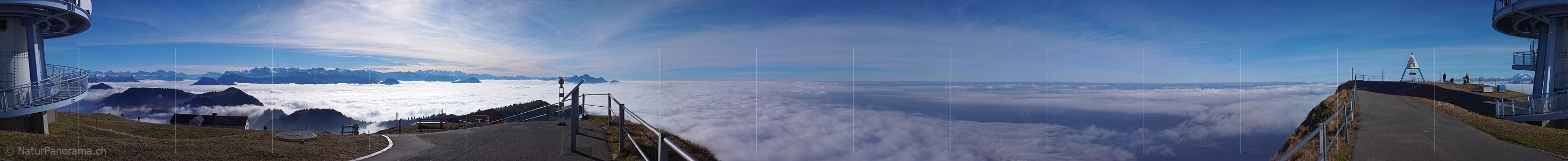 P001572a: Panoramaaufnahme Rigi Kulm, Zentralschweiz