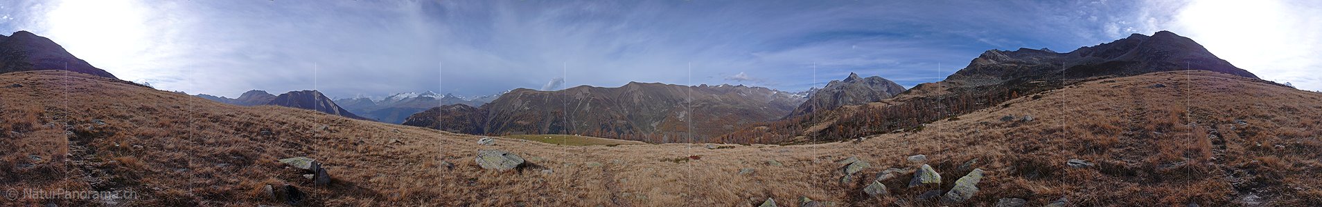 P001620: Panoramabild Herbstfarben in den Bergen