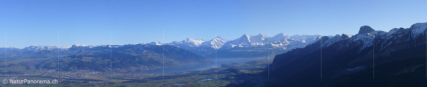 P001788: Panorama Thunerseeregion und Berner Alpen/Voralpen vom Gurnigel/Gantrisch