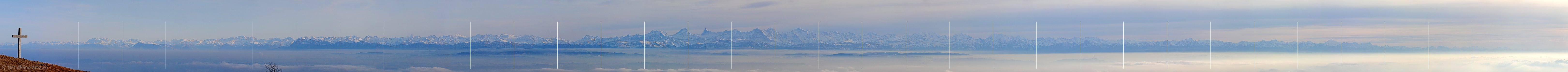 P001822: Panoramabild Alpenpanorama vom Weissenstein